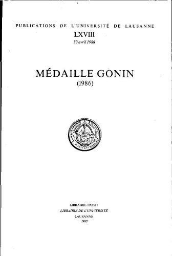 Médaille Gonin (1986)