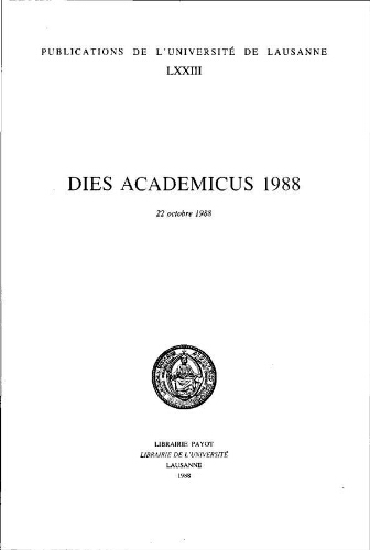 Dies Academicus 1988