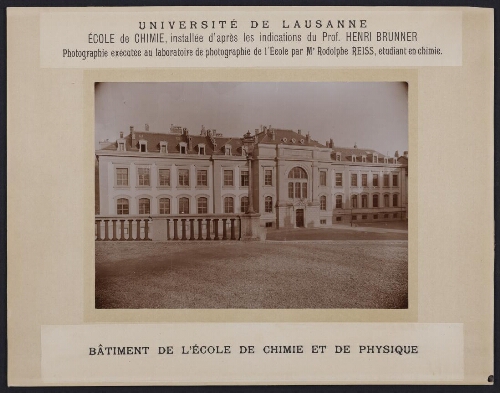 Bâtiment de l'école de chimie et de physique, Université de Lausanne