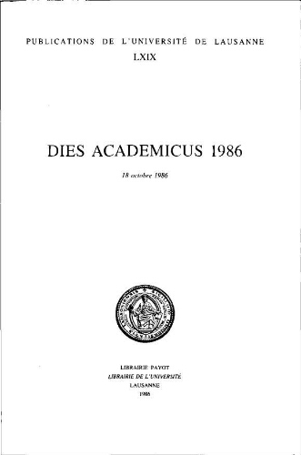 Dies Academicus 1986