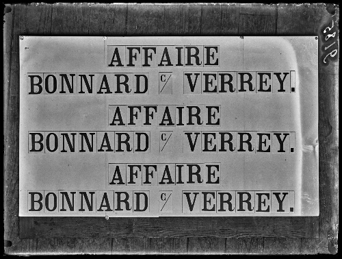 Bonnard contre Verrey