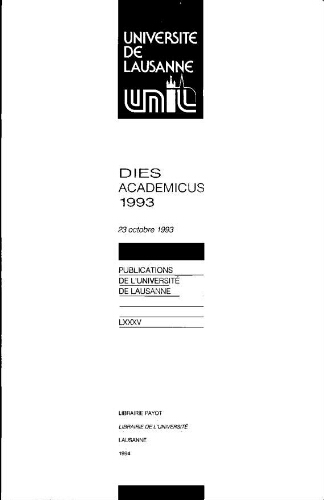 Dies Academicus 1993
