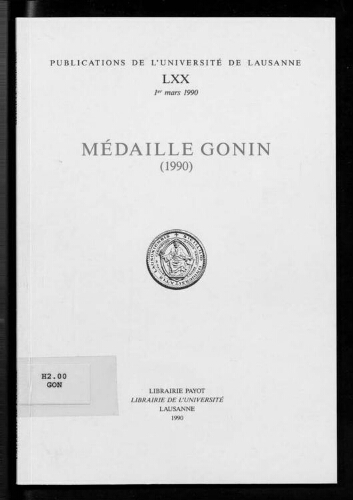 Médaille Gonin (1990)