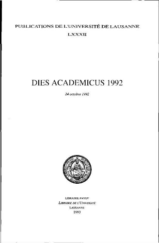 Dies Academicus 1992